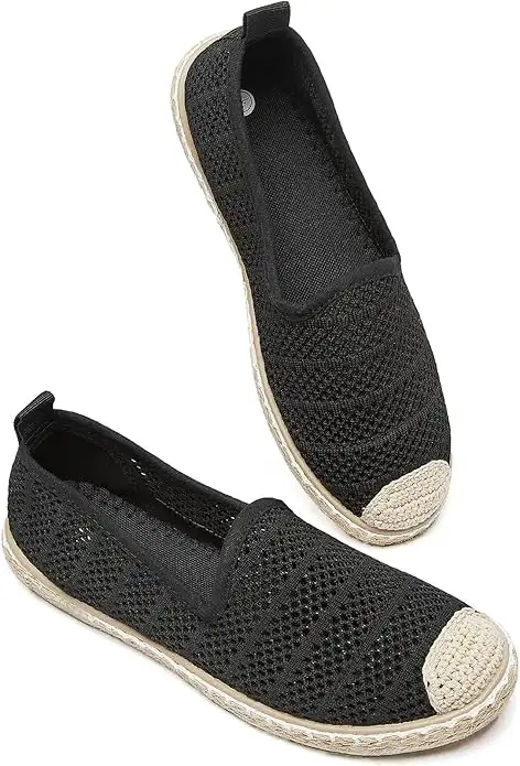 Women's Breathable Mesh Flats Shoes, Soft Loafers Flats, White Slip on Shoes Loafer - Image 8